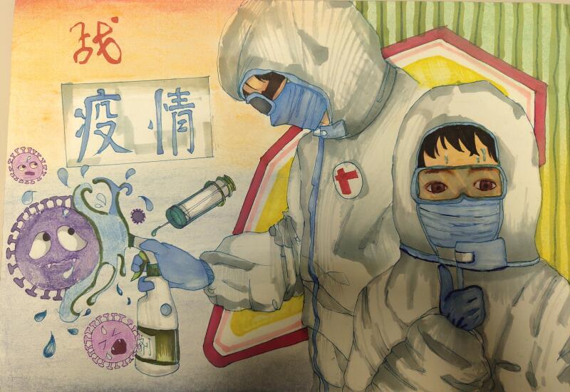 “疫情當前，孩子們有‘畫’說”作品展播（三十五）