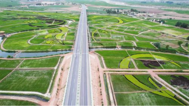 瞰隴原｜甘州烏江稻田美如畫(huà)