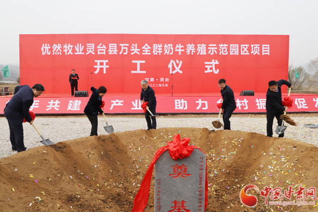 總投資7.2億元！優(yōu)然牧業(yè)靈臺縣萬頭全群奶牛養(yǎng)殖示范園區(qū)項目開工