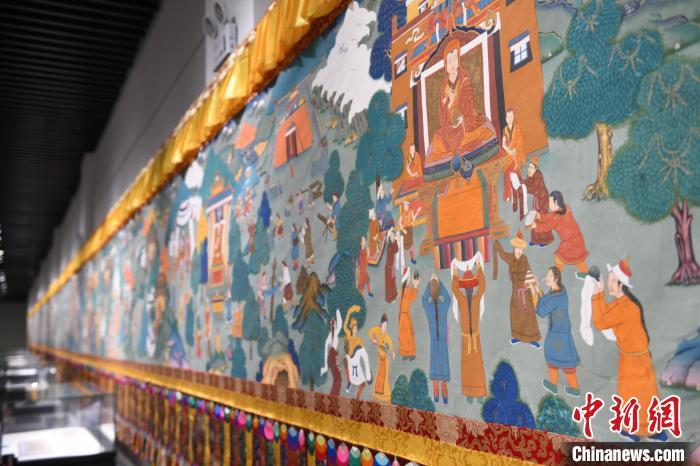 8月20日，“塔影河聲吉祥千年——涼州會盟暨蘭州與武威文物聯(lián)展”在蘭州市博物館開展。戴文昌 攝