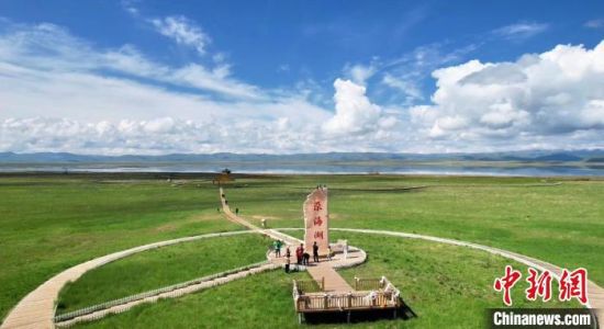 2024年6月，甘肅甘南州碌曲縣尕海湖。(資料圖)高瑩 攝